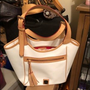 Dooney and Bourke white tote bag.
